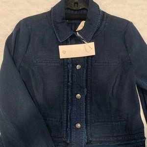Etcetera Navy Jean Jacket NWT. Size 10